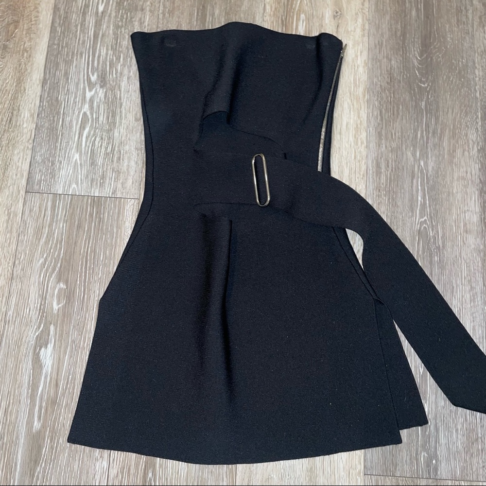 Alexander Wang Black Bustier Crop Top - Picture 4 of 5
